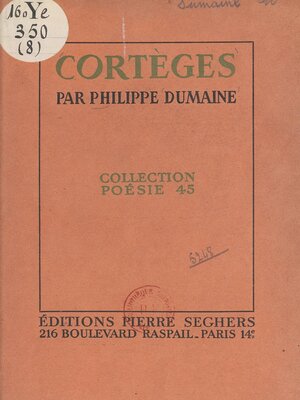 cover image of Cortèges